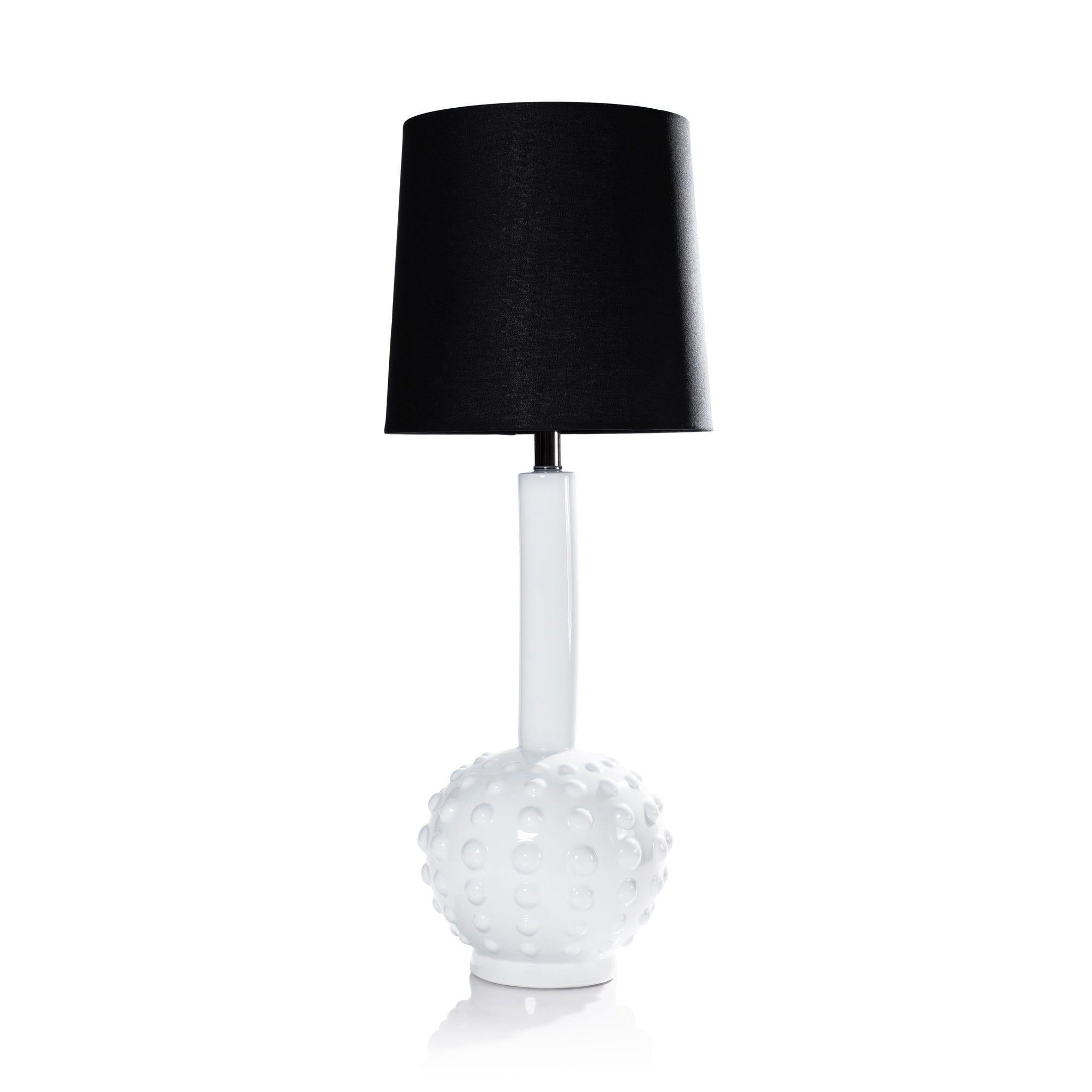 Deauville Tabletop Porcelain Lamp with Linen Shade