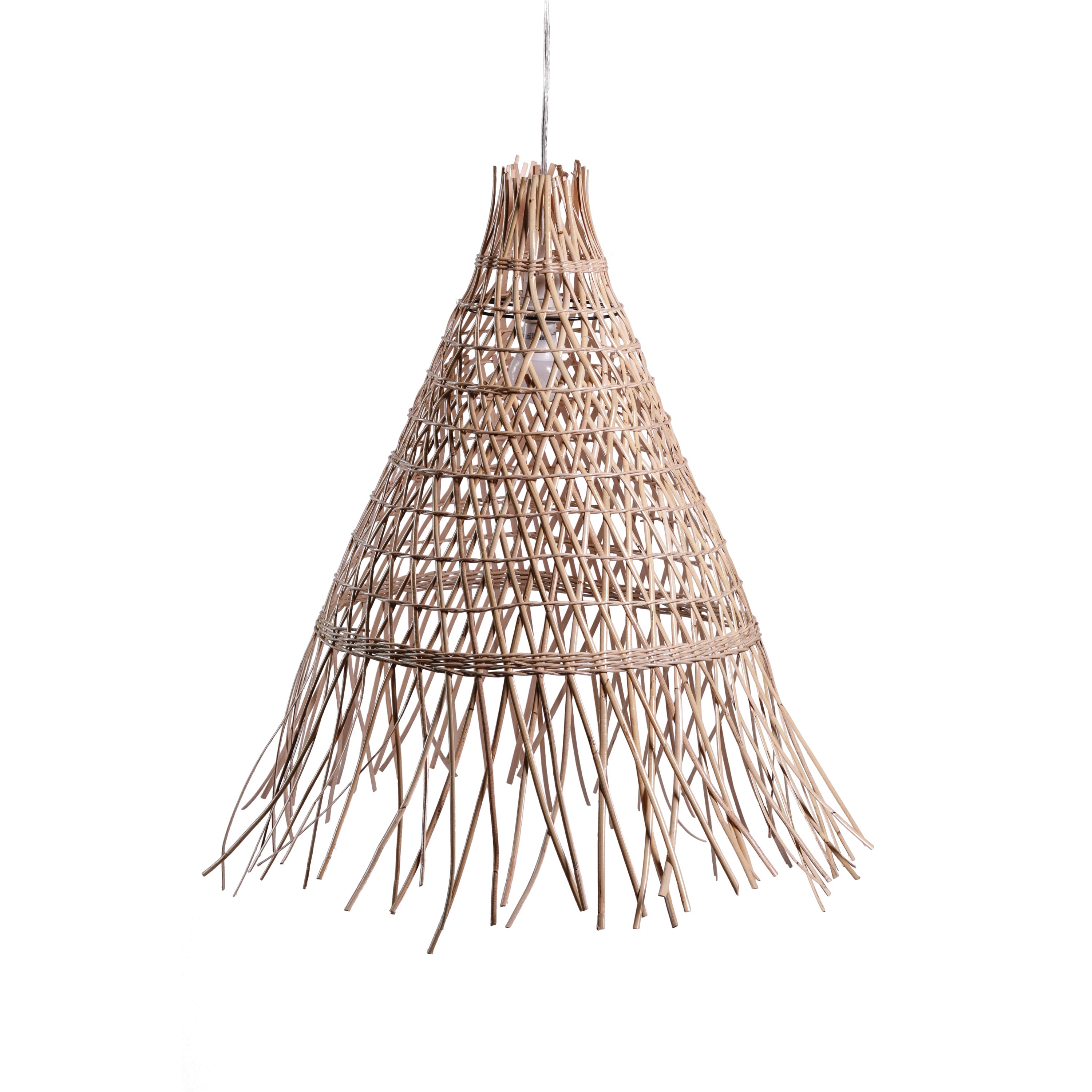 Zodax Perissa Rattan Pendant Lamp, L - 28.5"