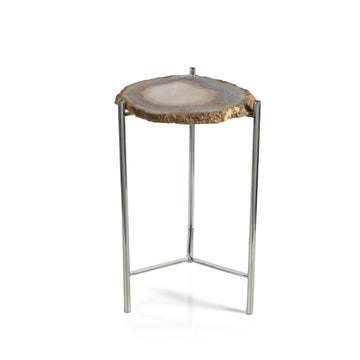 Zodax Savona 21-Inch Tall Agate Accent Table