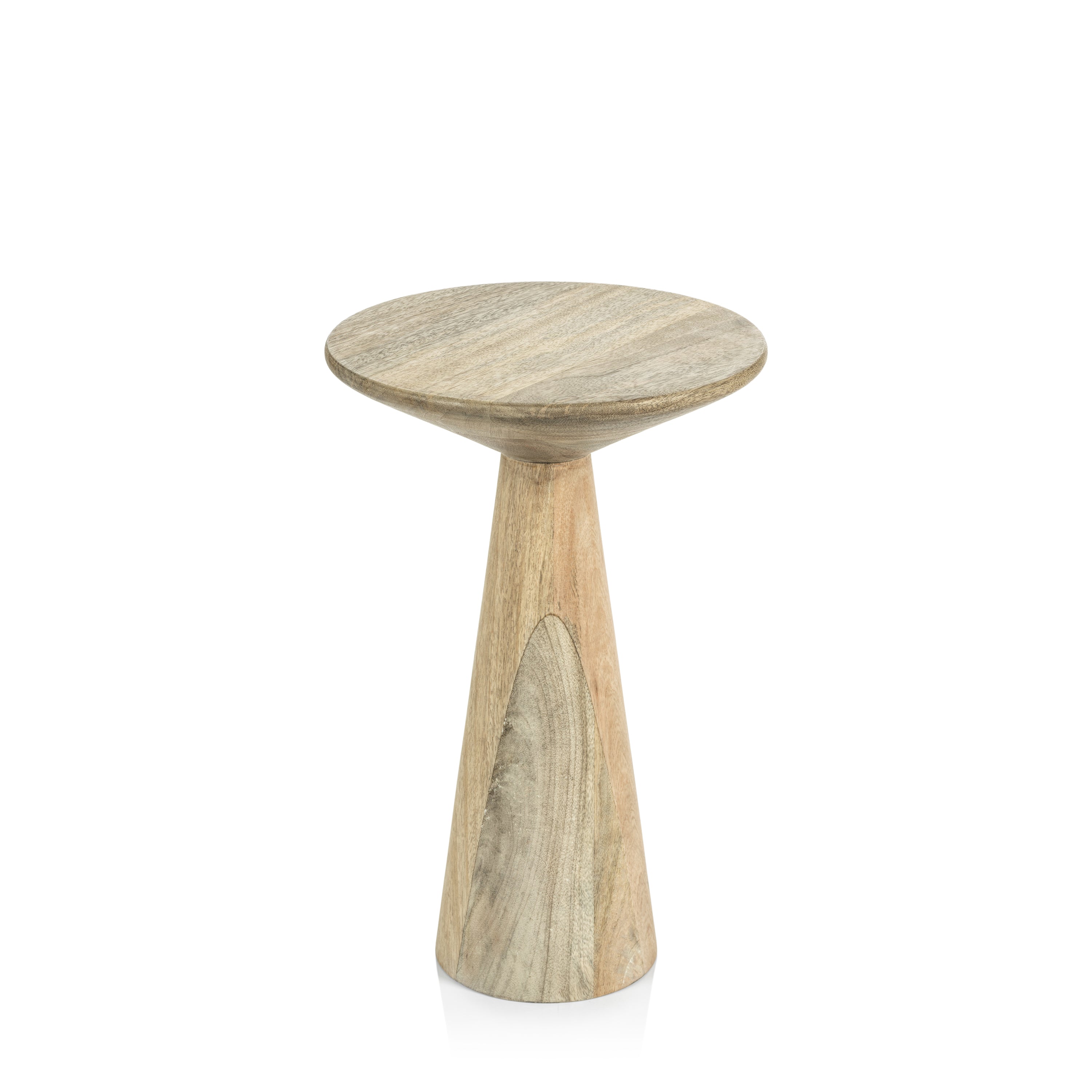 Zodax Brescia Mango Wood Accent Table, Short- 18"