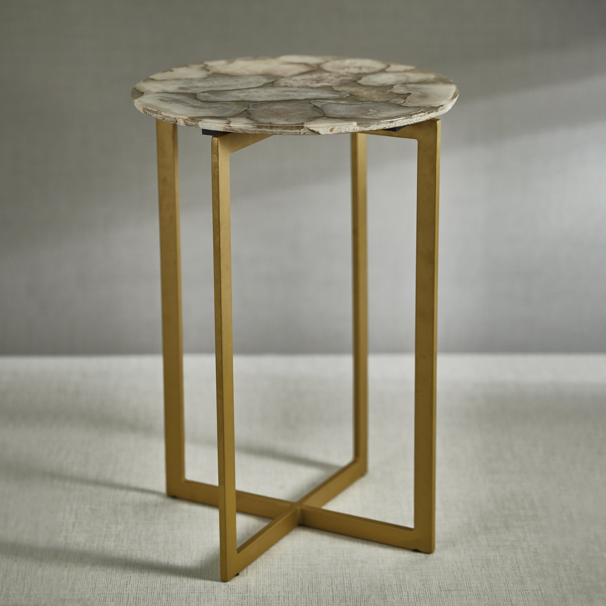 Zodax Sarcelles Agate Accent Table