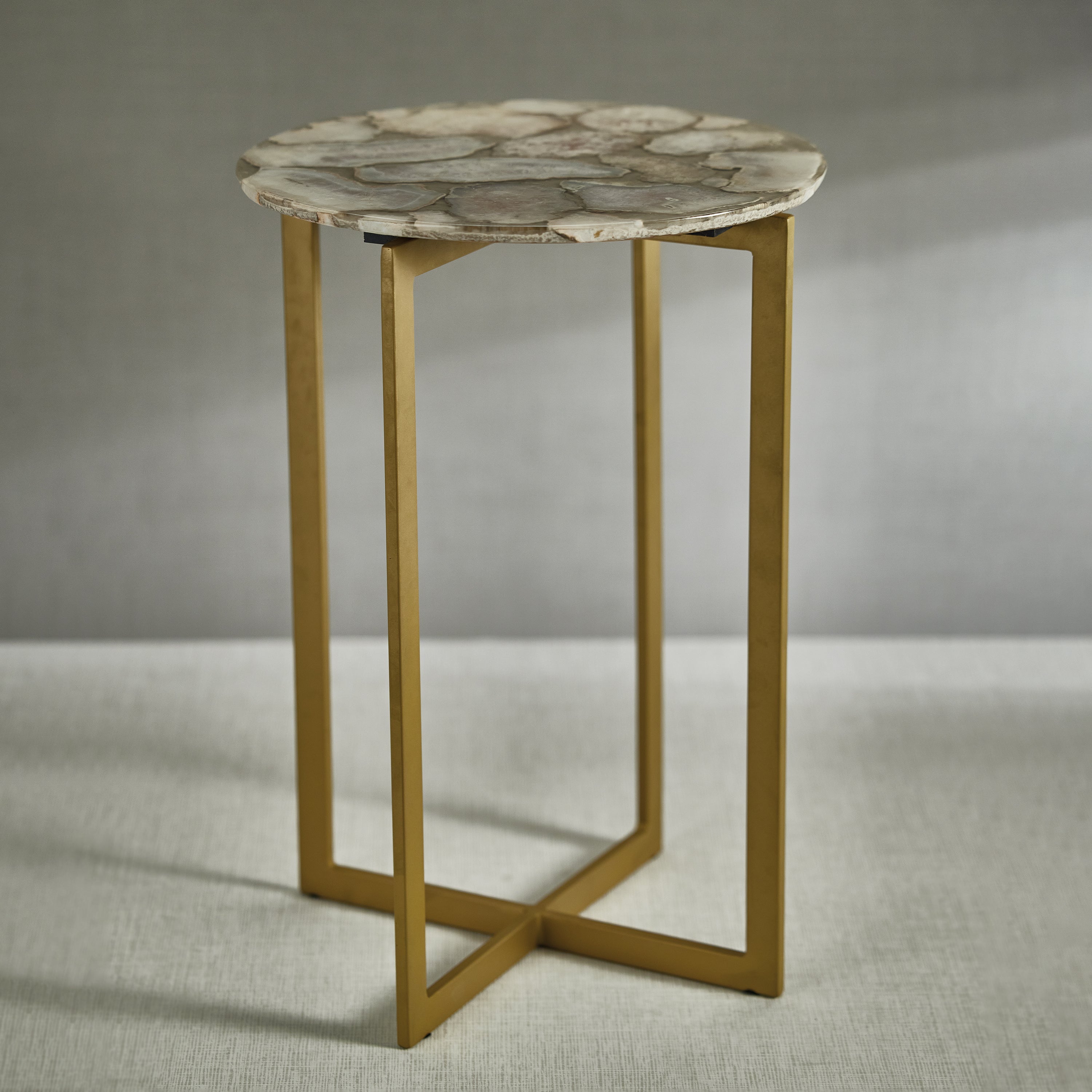 Zodax Sarcelles Agate Accent Table