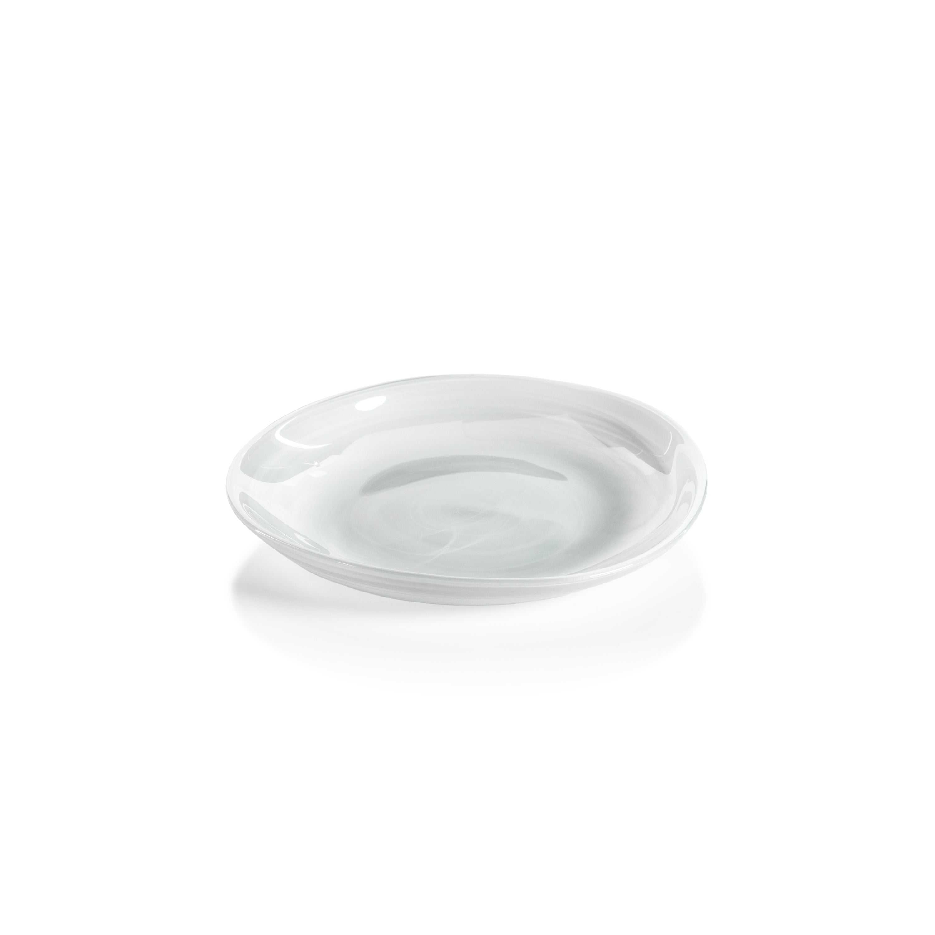 Zodax Reneta Alabaster Glass Plates, 6.75", Set of 6