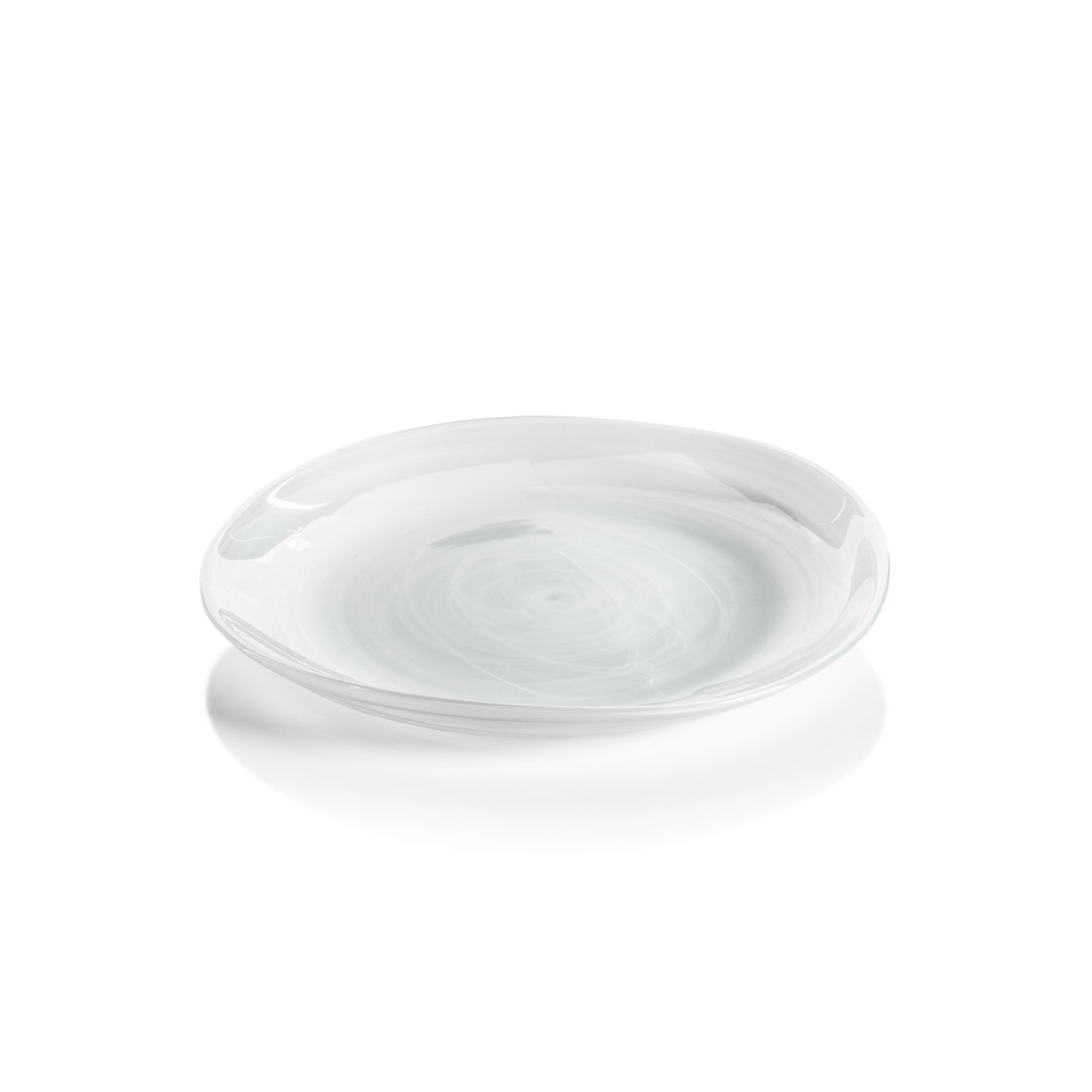 Zodax Reneta Alabaster Glass Plates, 8.25", Set of 6