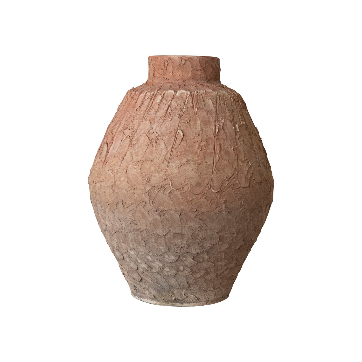 Design Shop Handmade Textured Terra-cotta Vase (Each One Will Vary)