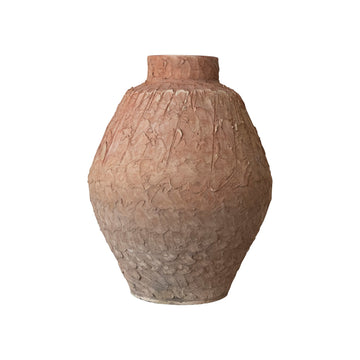 Design Shop Handmade Textured Terra-cotta Vase (Each One Will Vary)