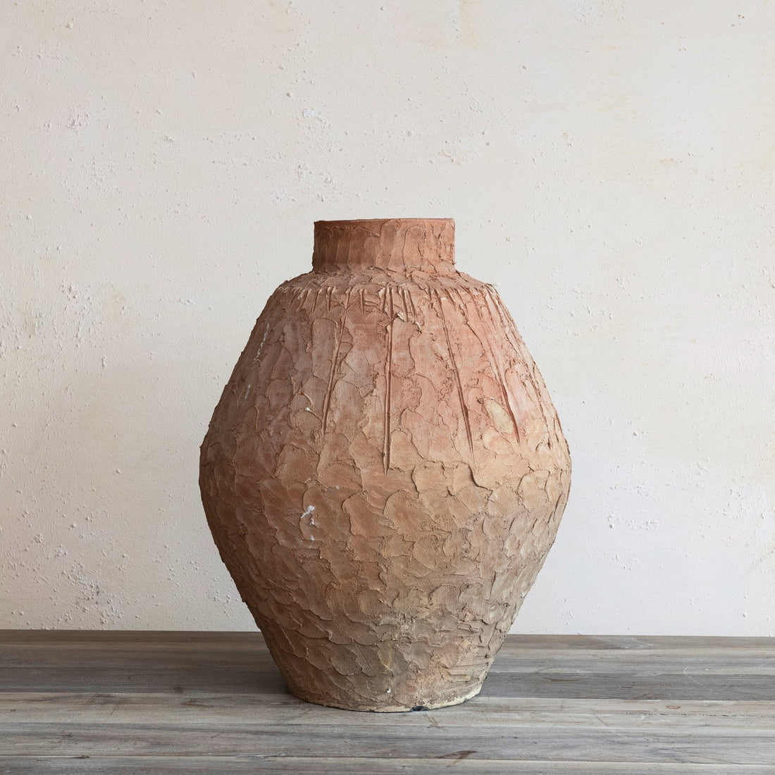 Design Shop Handmade Textured Terra-cotta Vase (Each One Will Vary)