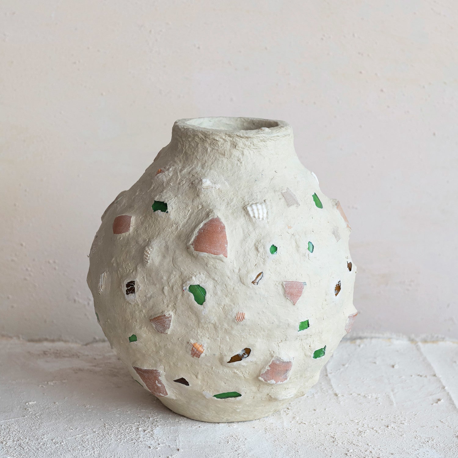 Design Shop Decorative Handmade Paper Mache Vase (Each One Will Vary)