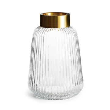 Jasper Fluted Glass Vase