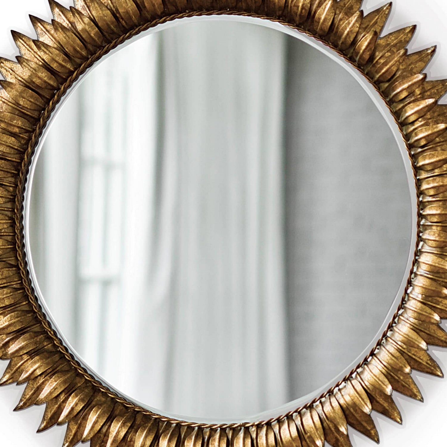 Regina Andrew Mirror from the Sun collection in Gold Leaf finish