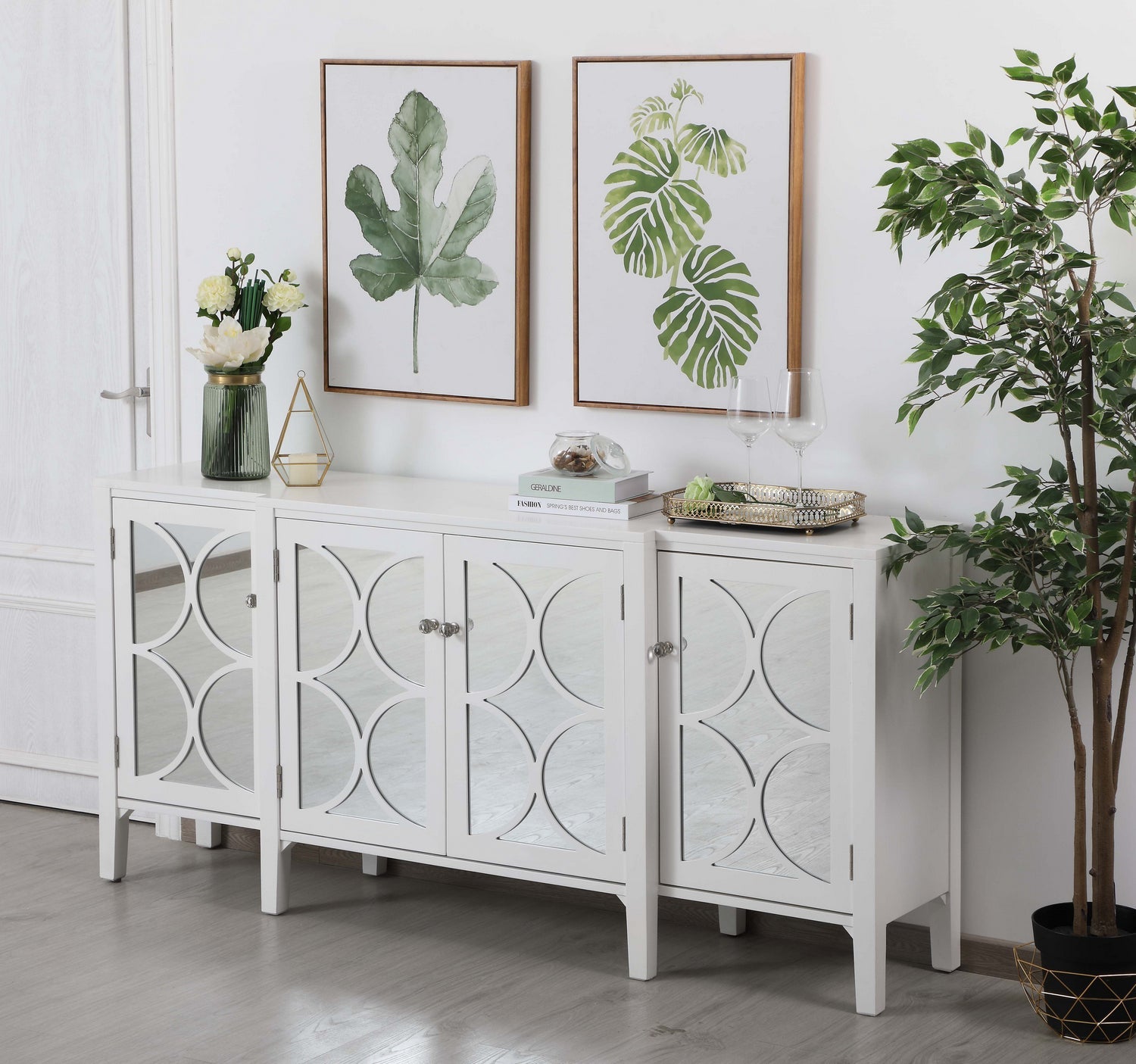 Elegant Lighting Credenza from the Modern collection in White finish