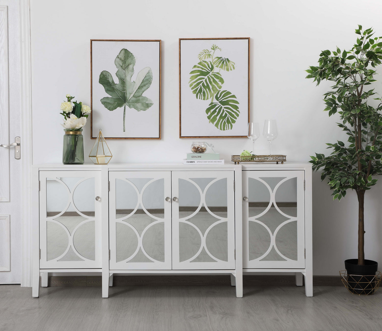 Elegant Lighting Credenza from the Modern collection in White finish