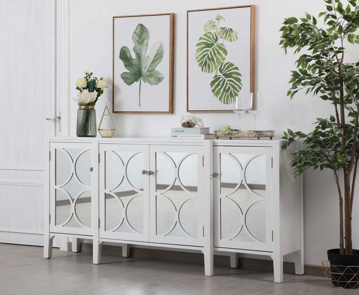 Elegant Lighting Credenza from the Modern collection in White finish