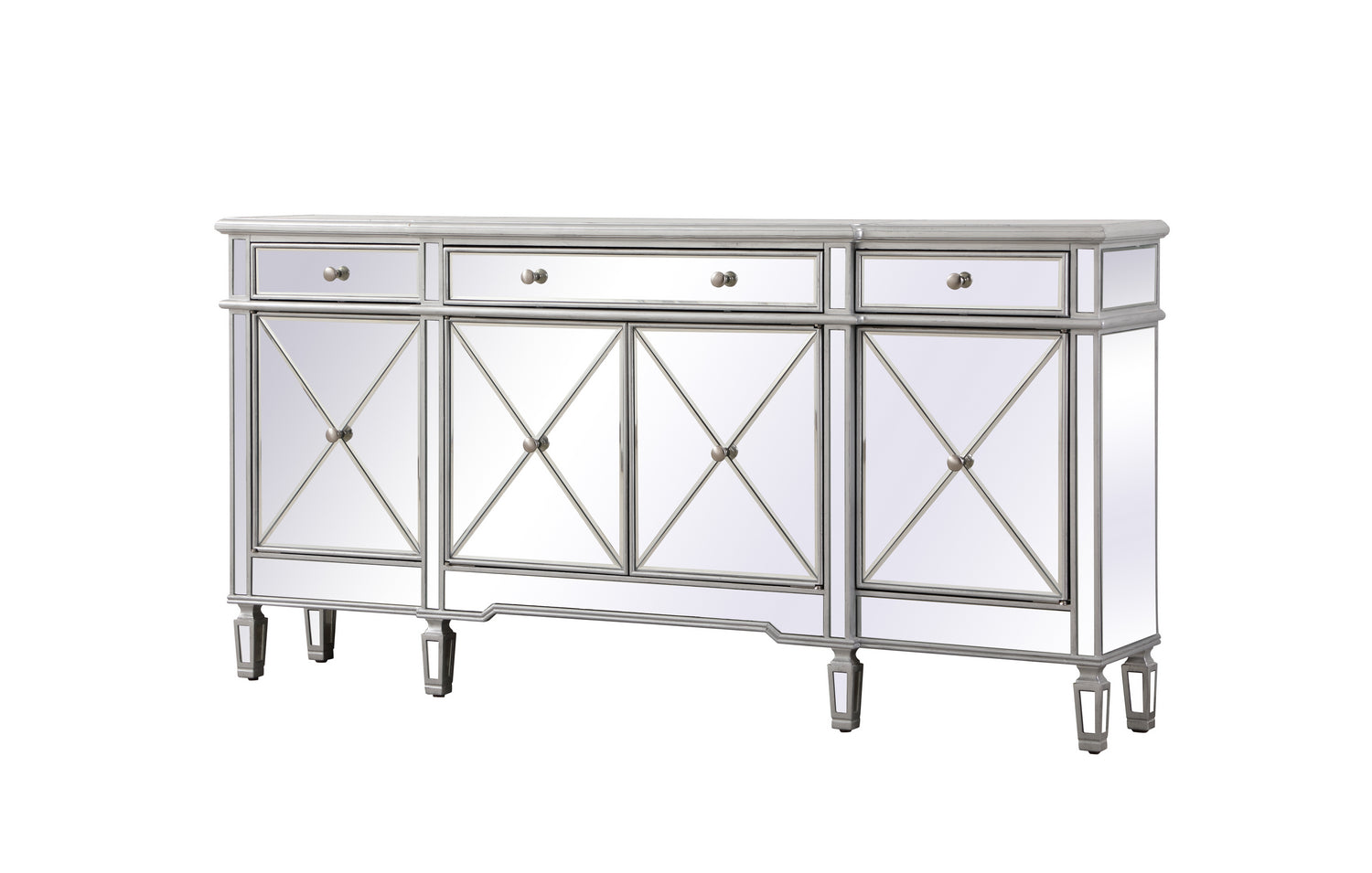 Elegant Lighting Credenza from the Contempo collection in Silver finish