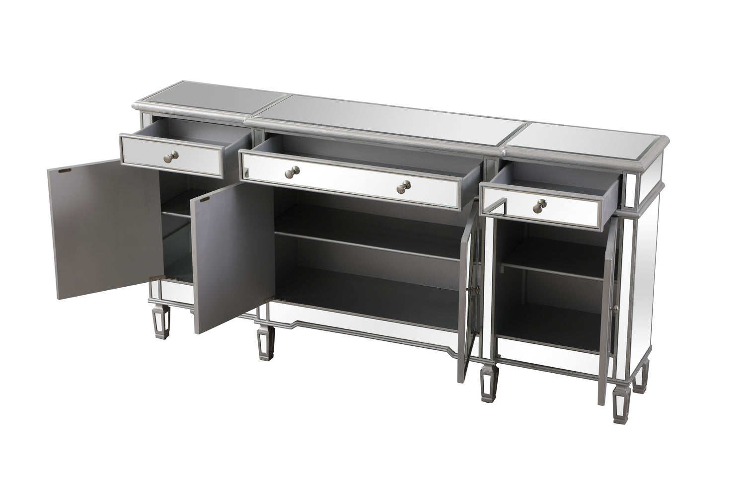 Elegant Lighting Credenza from the Contempo collection in Silver finish