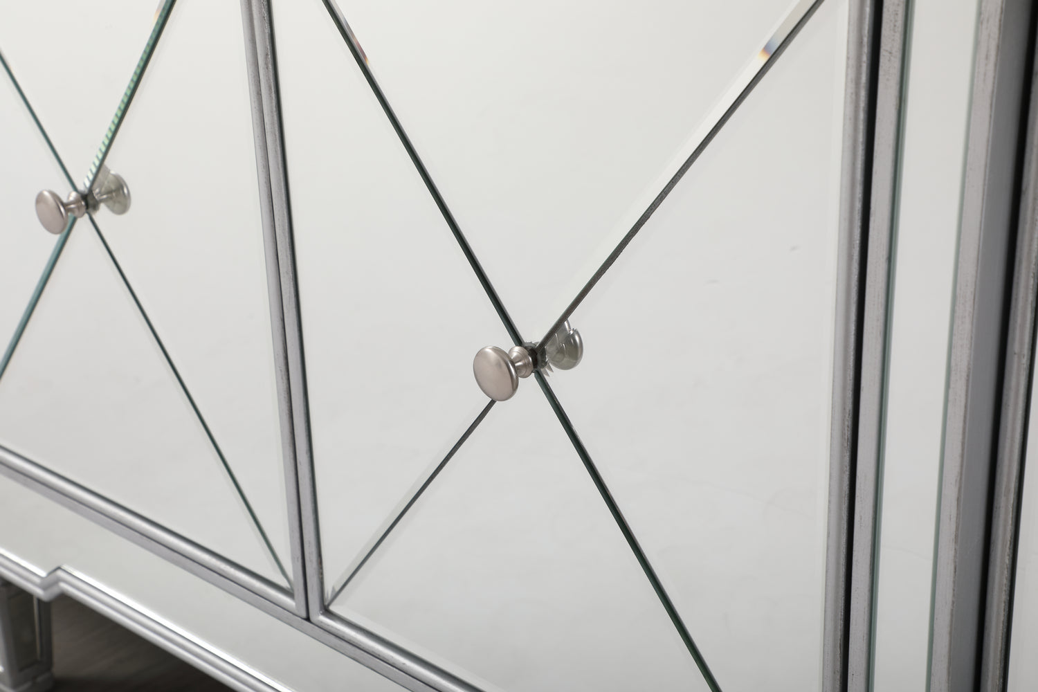 Elegant Lighting Credenza from the Contempo collection in Silver finish