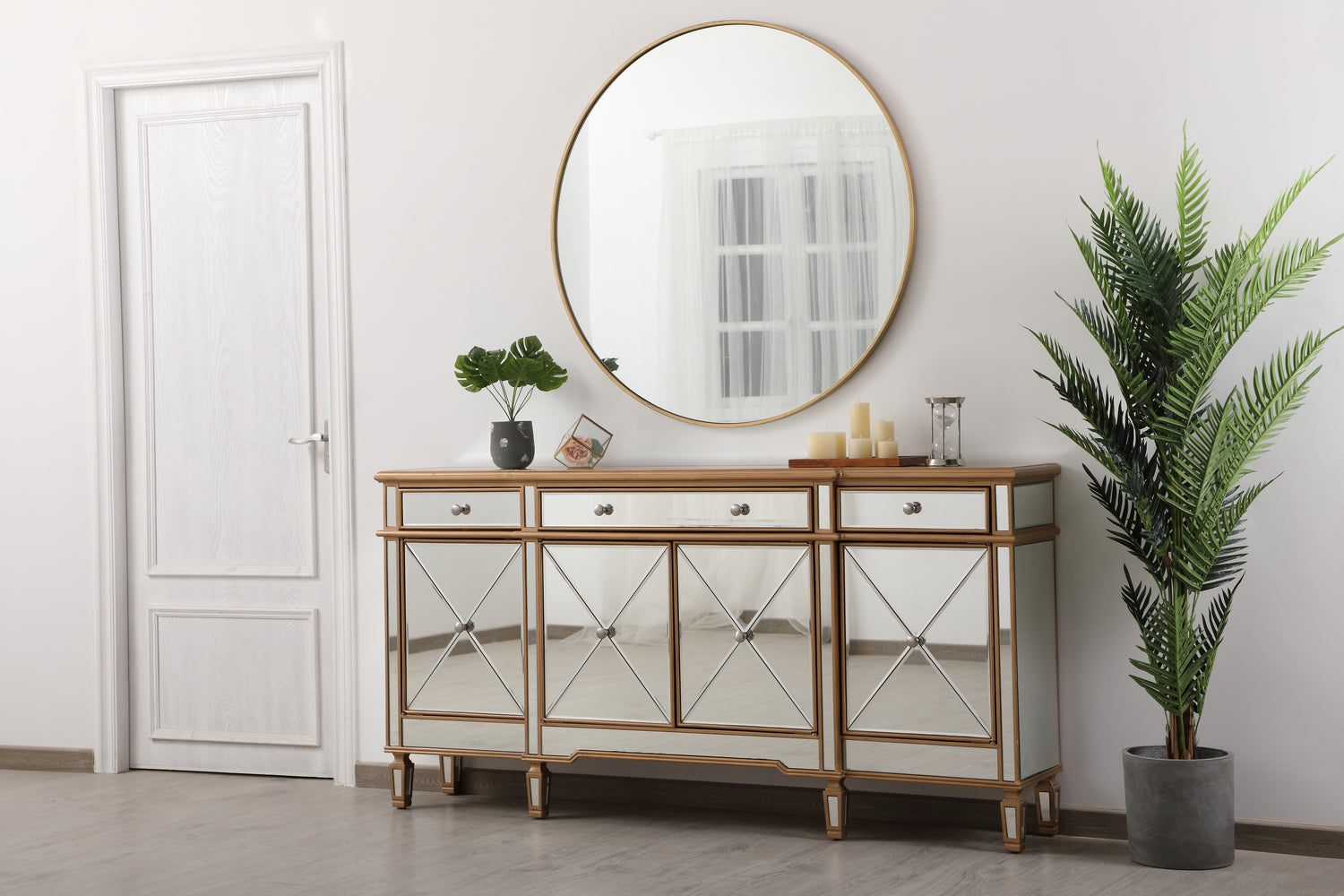 Elegant Lighting Credenza from the Contempo collection in Gold finish