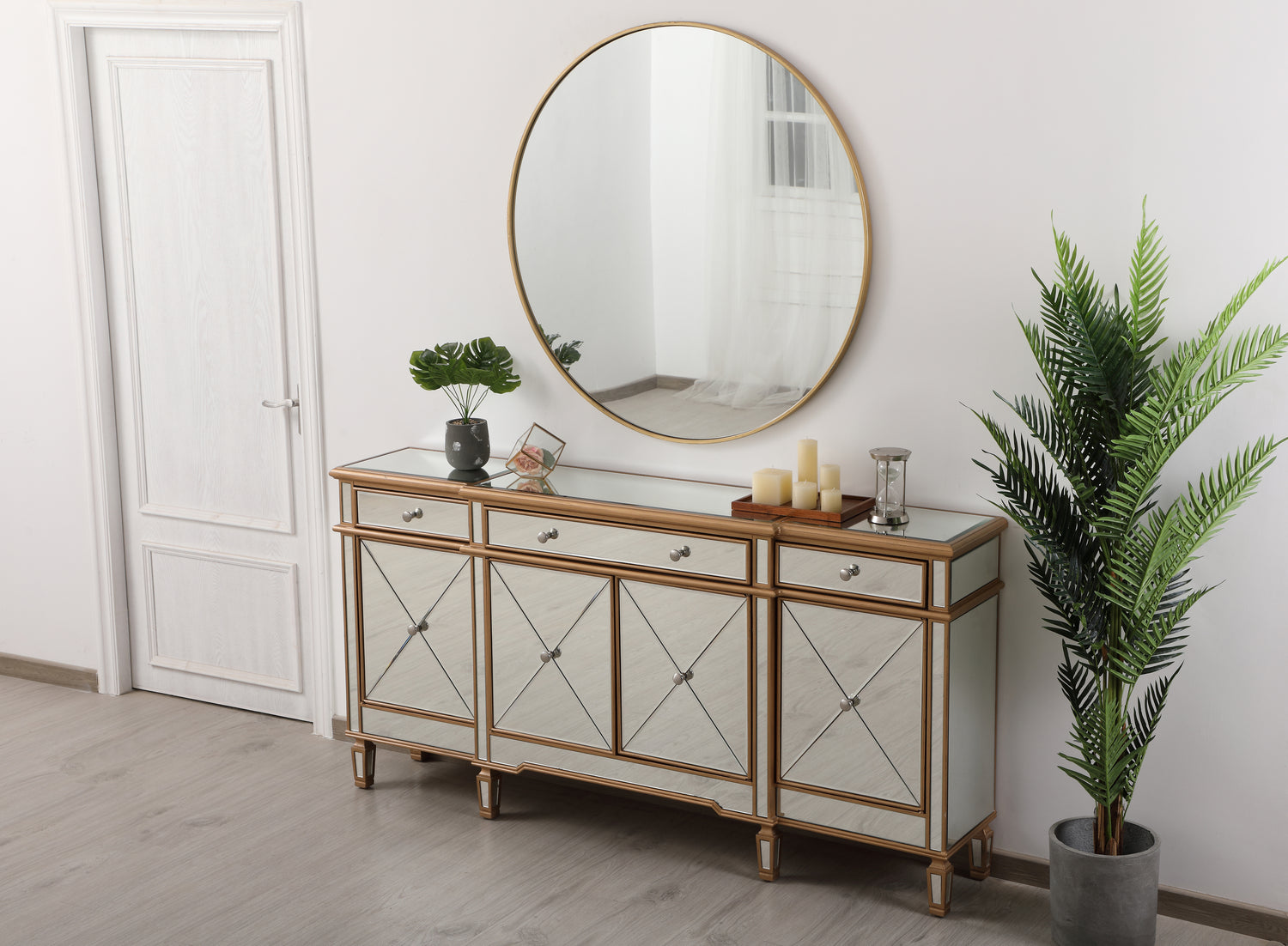 Elegant Lighting Credenza from the Contempo collection in Gold finish