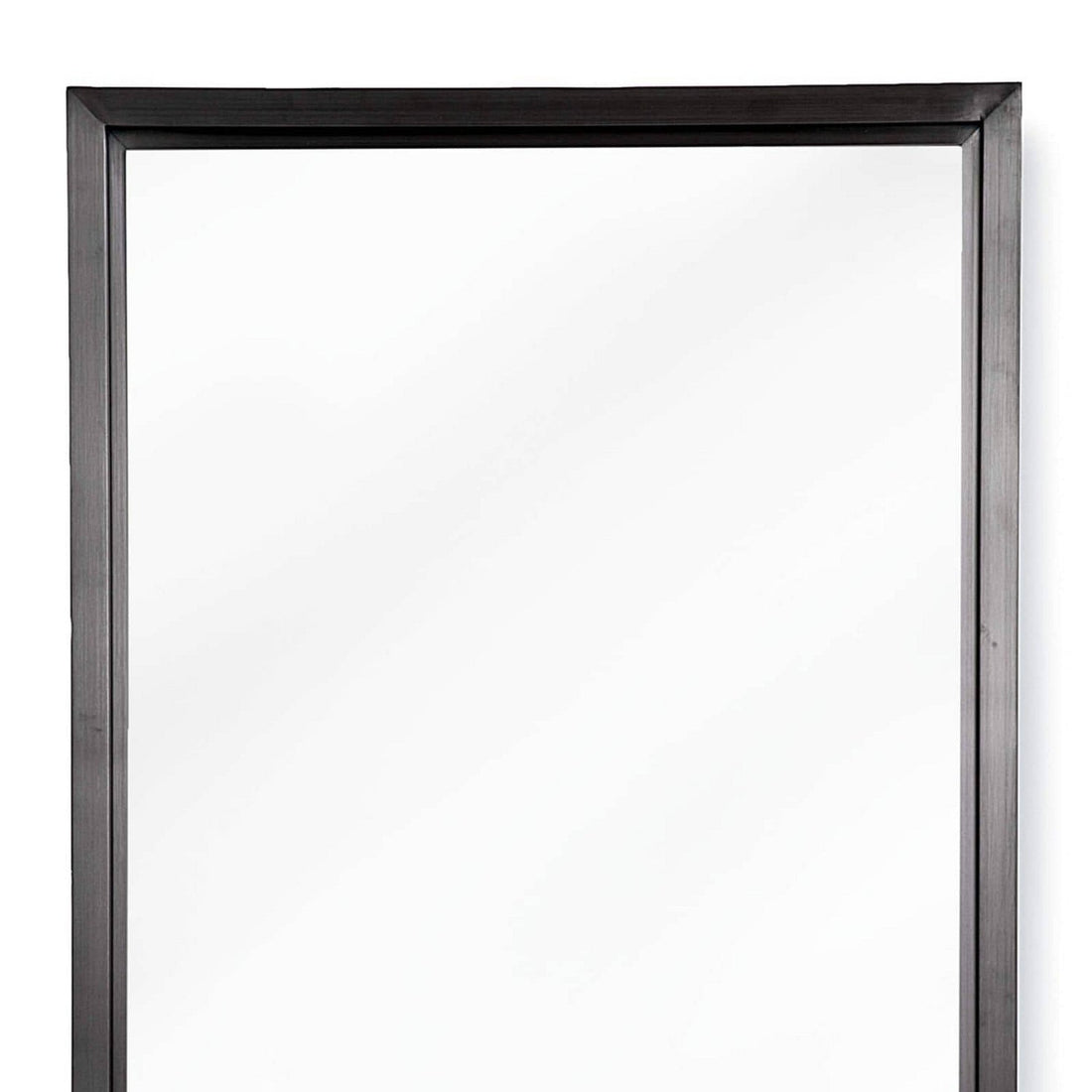 Regina Andrew Mirror from the Rectangle collection in Blackened Steel finish
