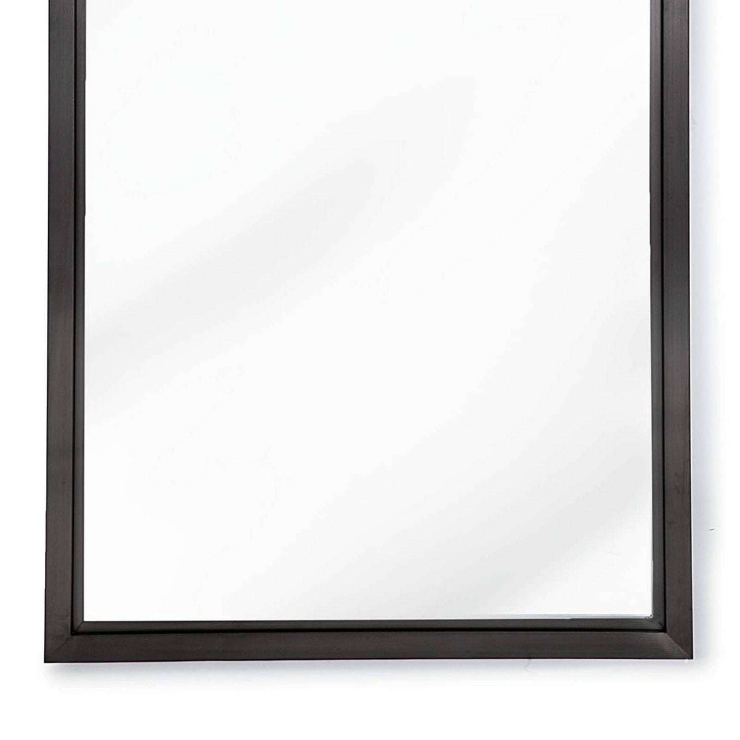 Regina Andrew Mirror from the Rectangle collection in Blackened Steel finish