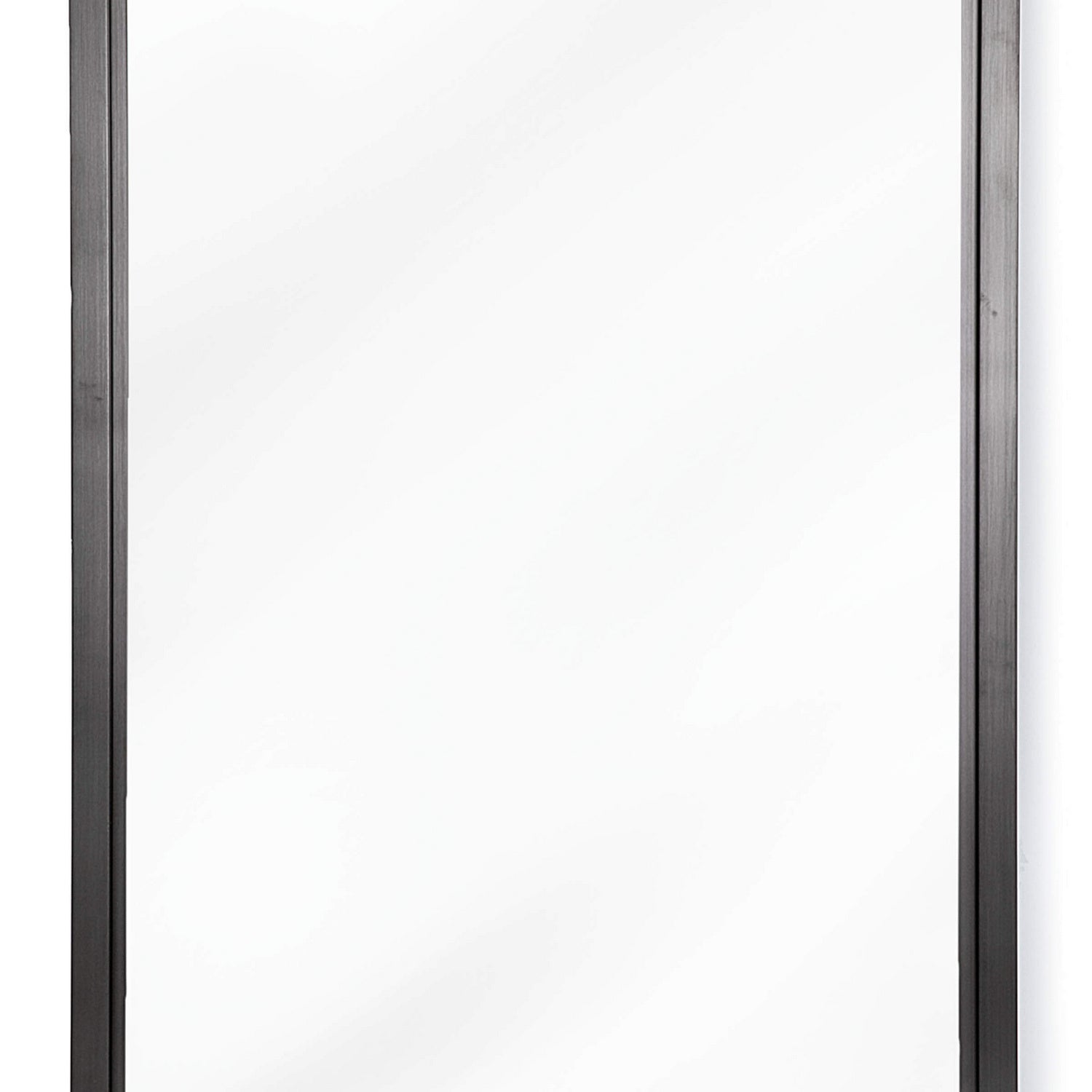 Regina Andrew Mirror from the Rectangle collection in Blackened Steel finish