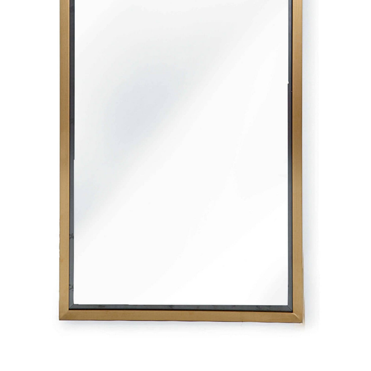 Regina Andrew Mirror from the Dressing collection in Natural Brass finish