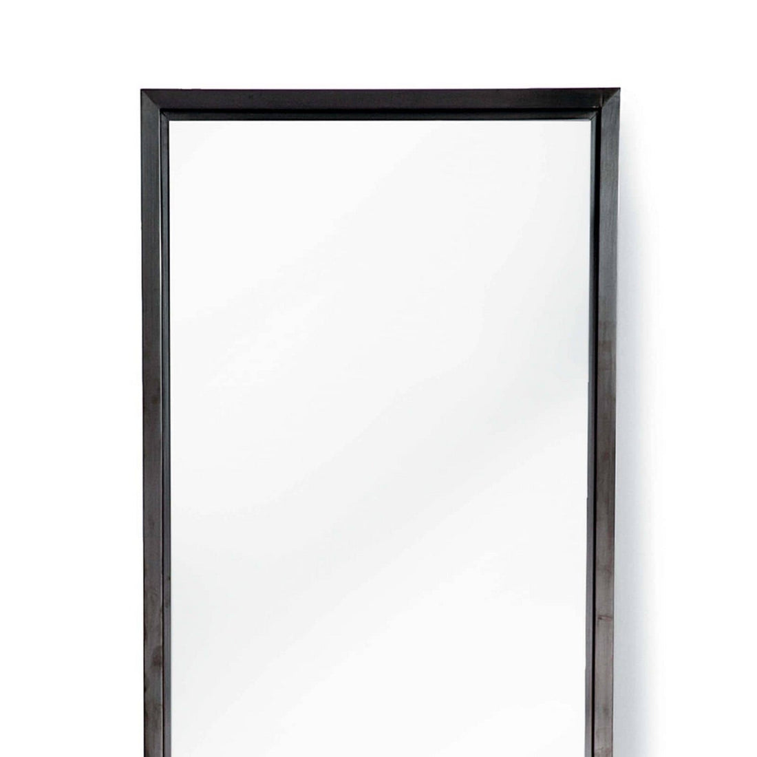 Regina Andrew Mirror from the Dressing collection in Blackened Steel finish