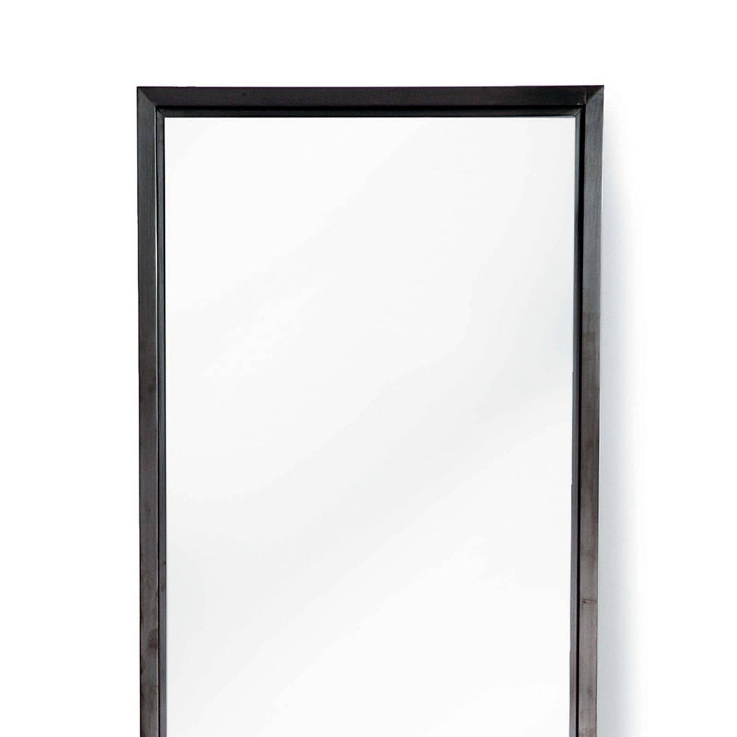 Regina Andrew Mirror from the Dressing collection in Blackened Steel finish