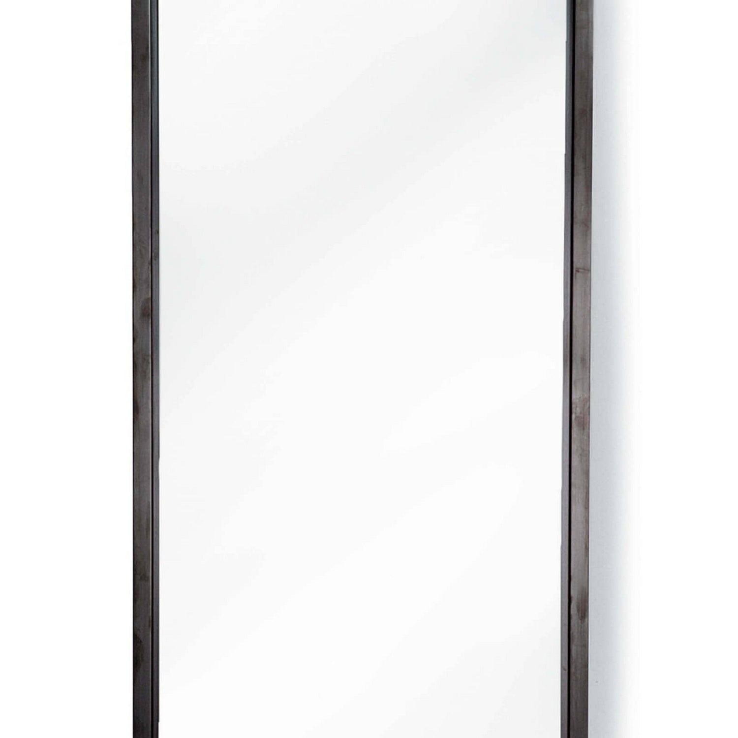 Regina Andrew Mirror from the Dressing collection in Blackened Steel finish