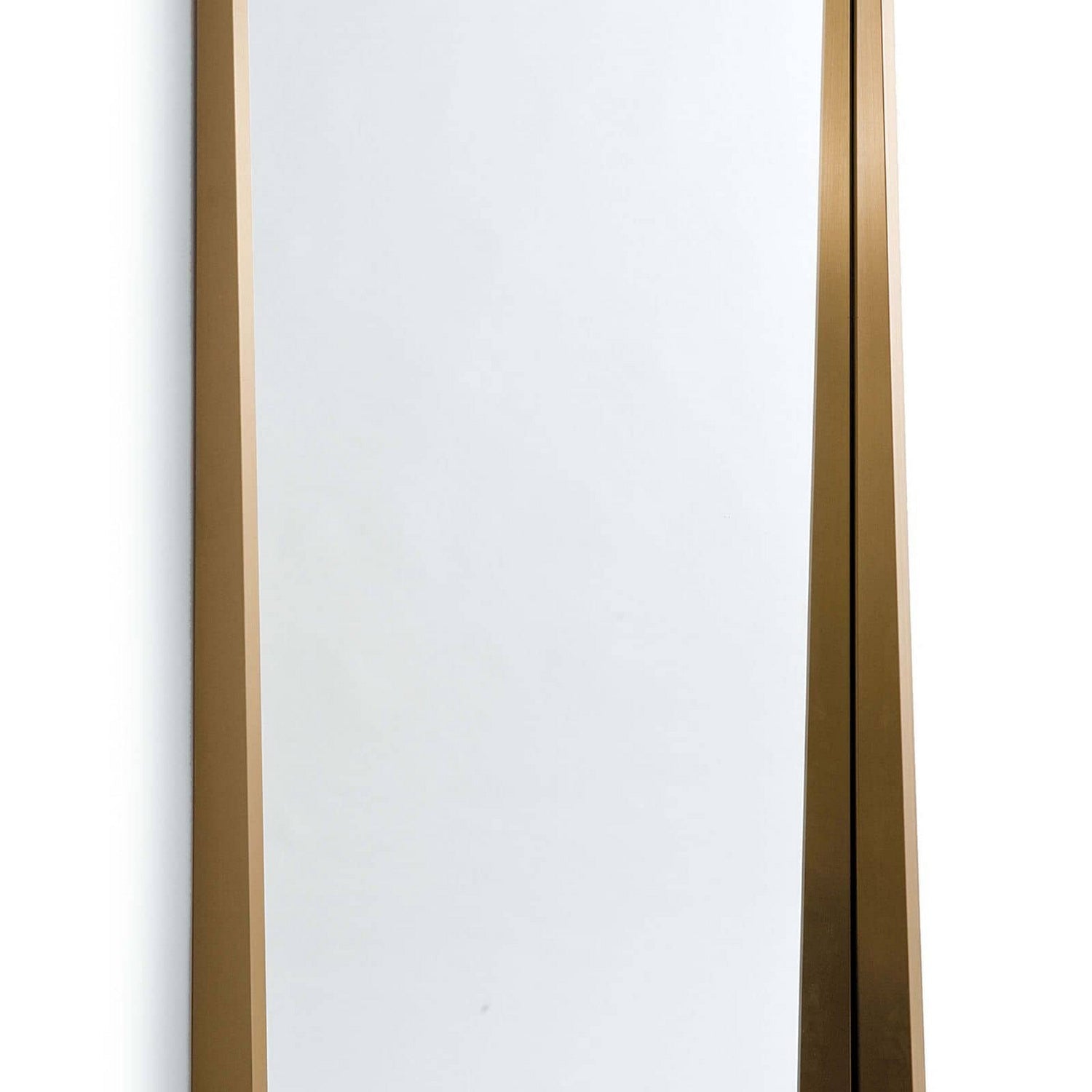 Regina Andrew Mirror from the Gunner collection in Natural Brass finish