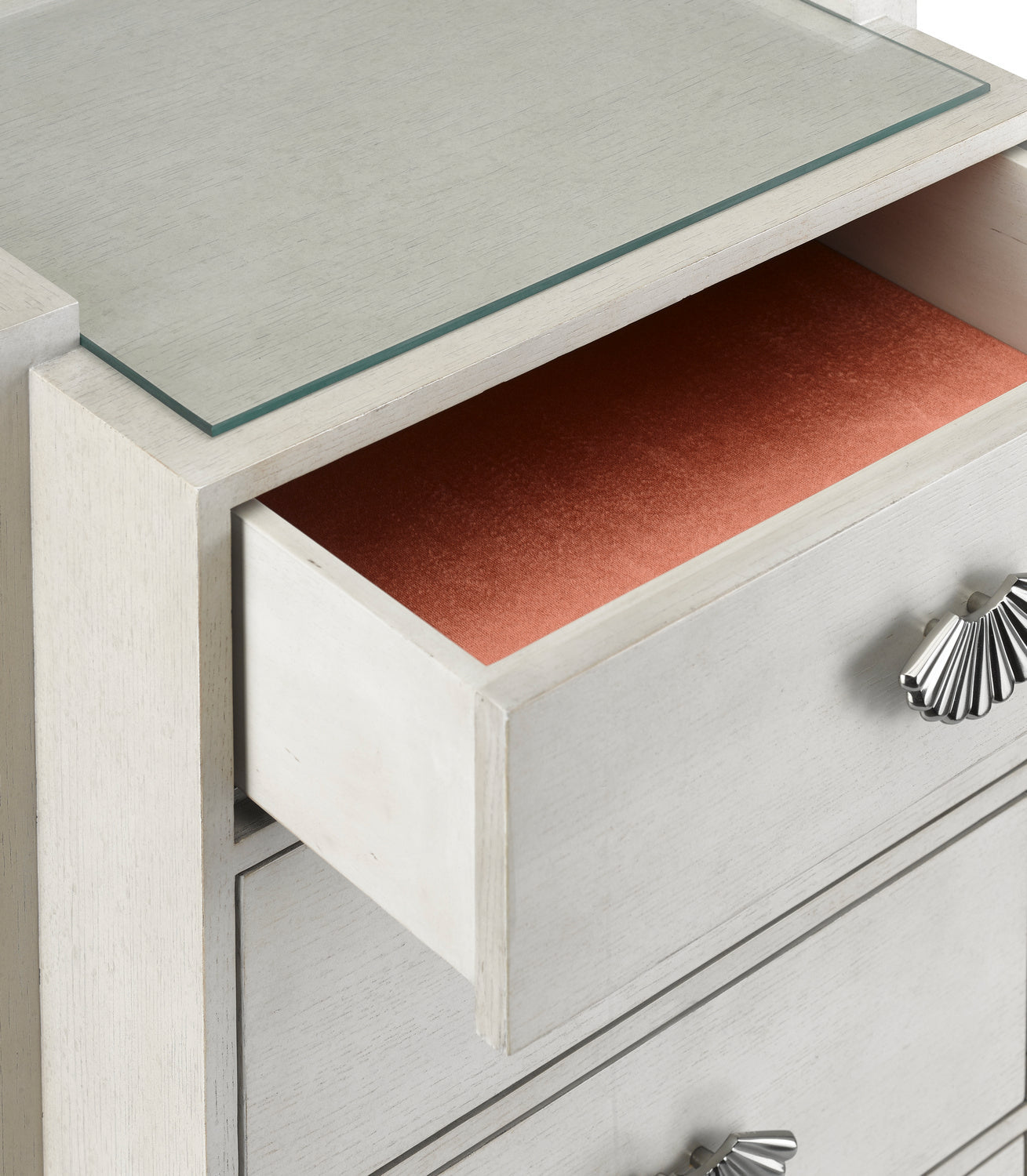 Currey and Company Chest from the Serena collection in Gray Salt/Pewter finish