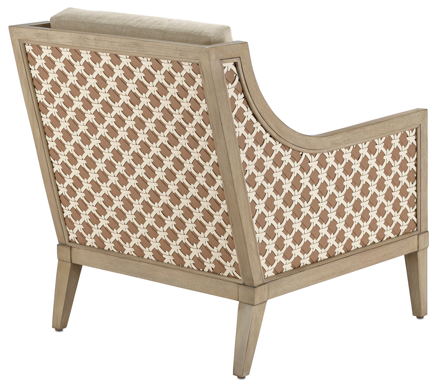 Currey and Company Chair from the Bramford collection in Light Wheat/Ivory/Tan finish
