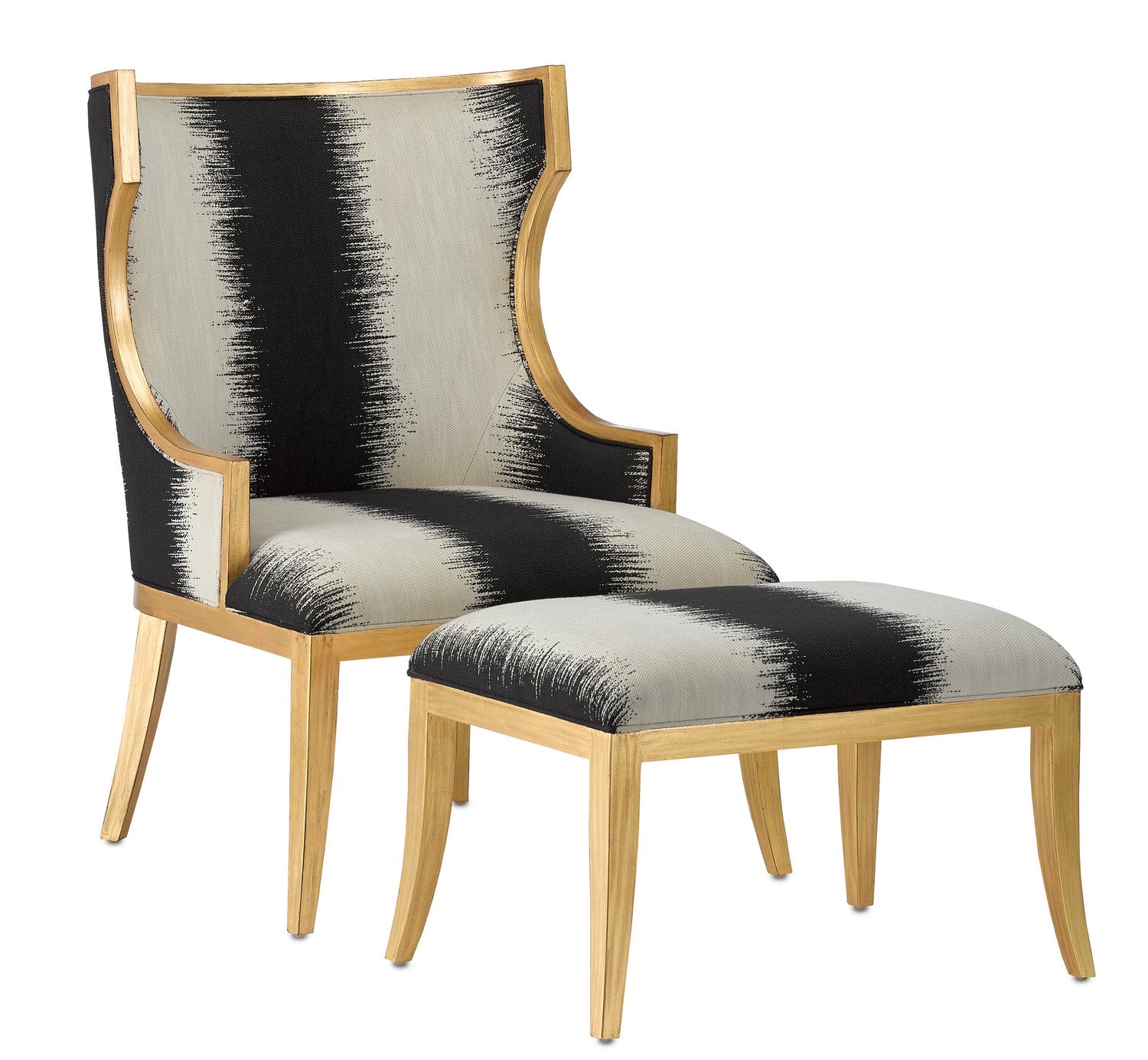 Currey and Company Chair from the Garson Collection collection in Antique Gold finish
