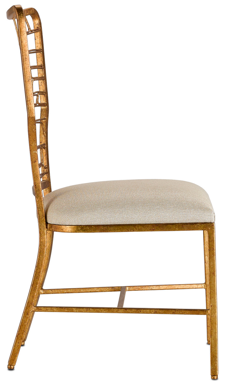 Currey and Company Chair from the Vinton collection in Gilt Bronze finish