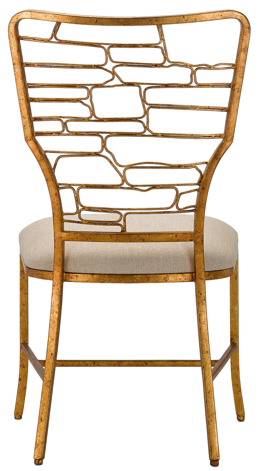 Currey and Company Chair from the Vinton collection in Gilt Bronze finish