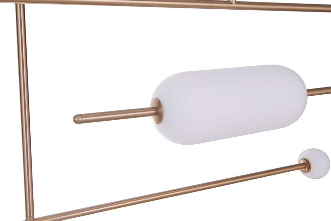 Craftmade LED Island Pendant from the Tuli collection in Satin Brass finish