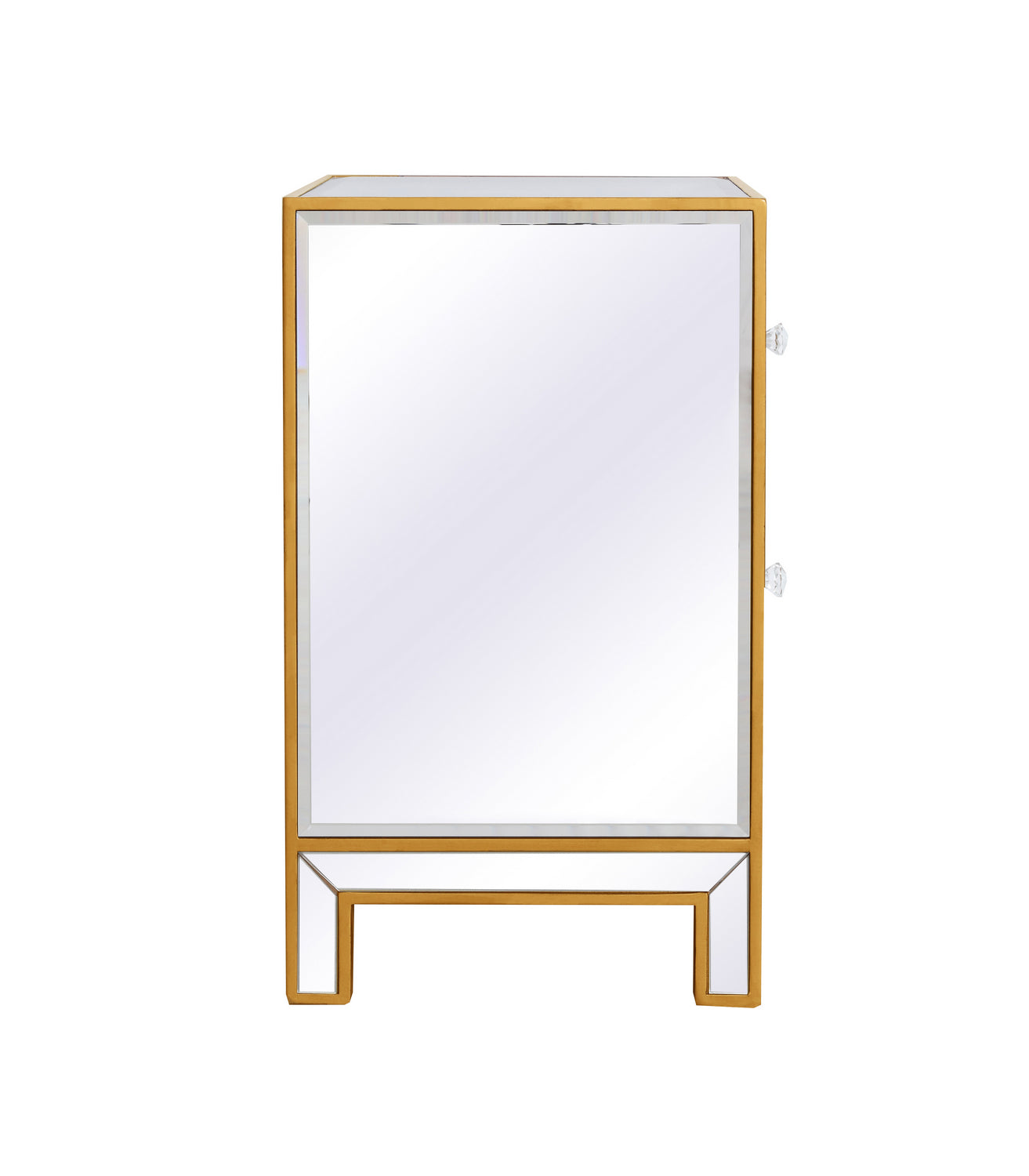 Elegant Lighting Nightstand from the REFLEXION collection in Antique Gold finish