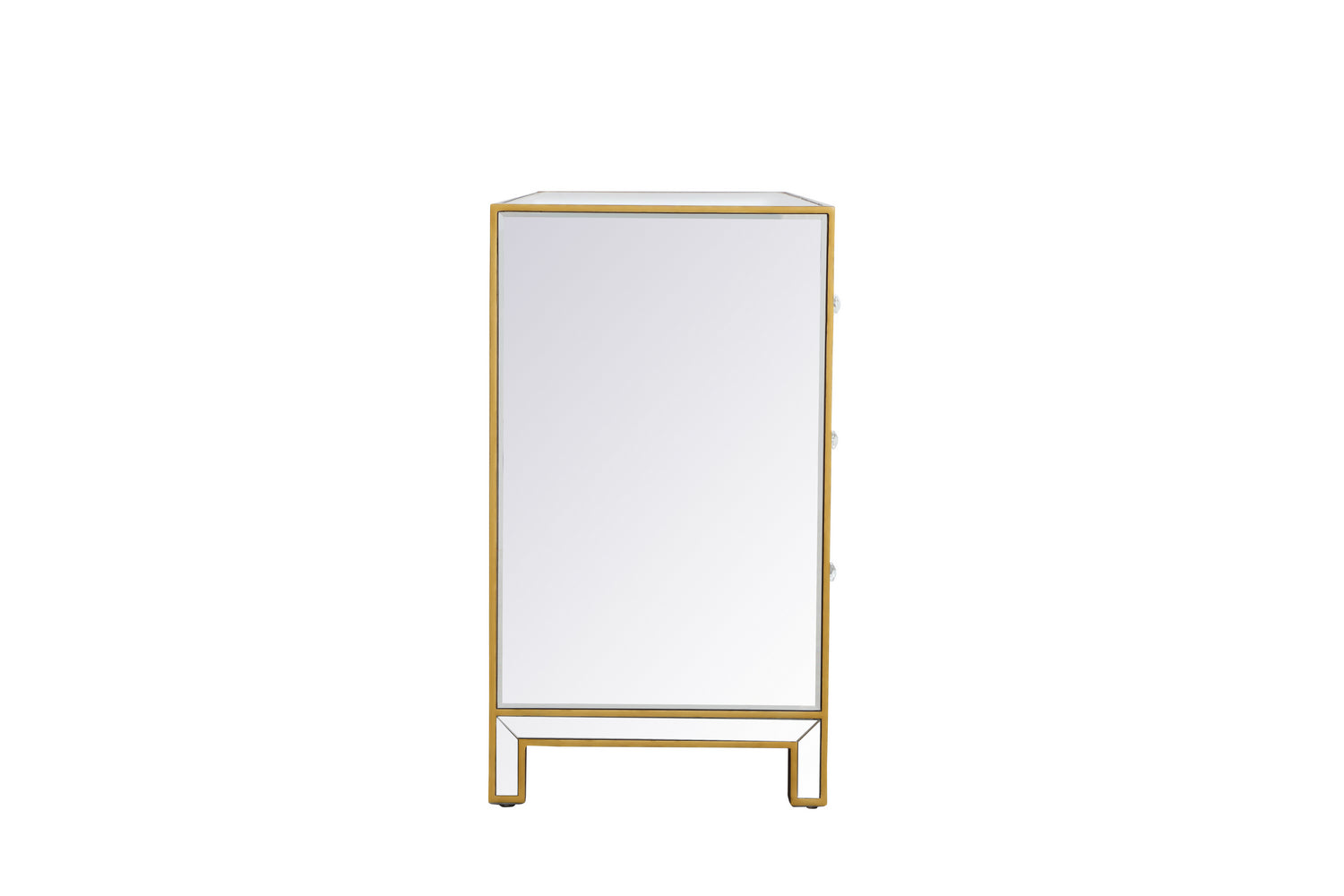Elegant Lighting Dresser from the REFLEXION collection in Antique Gold finish
