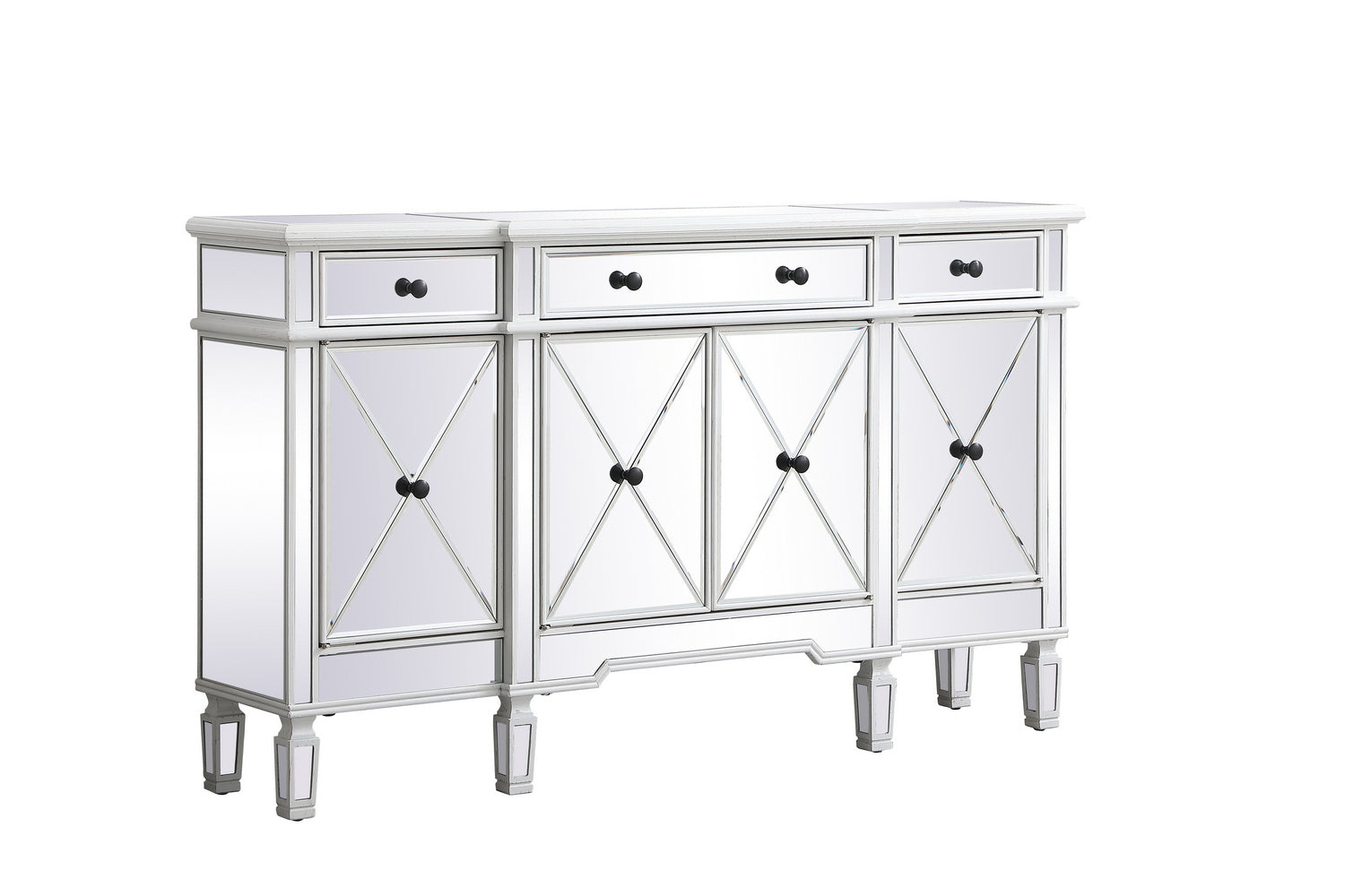Elegant Lighting Credenza from the Contempo collection in Antique White finish