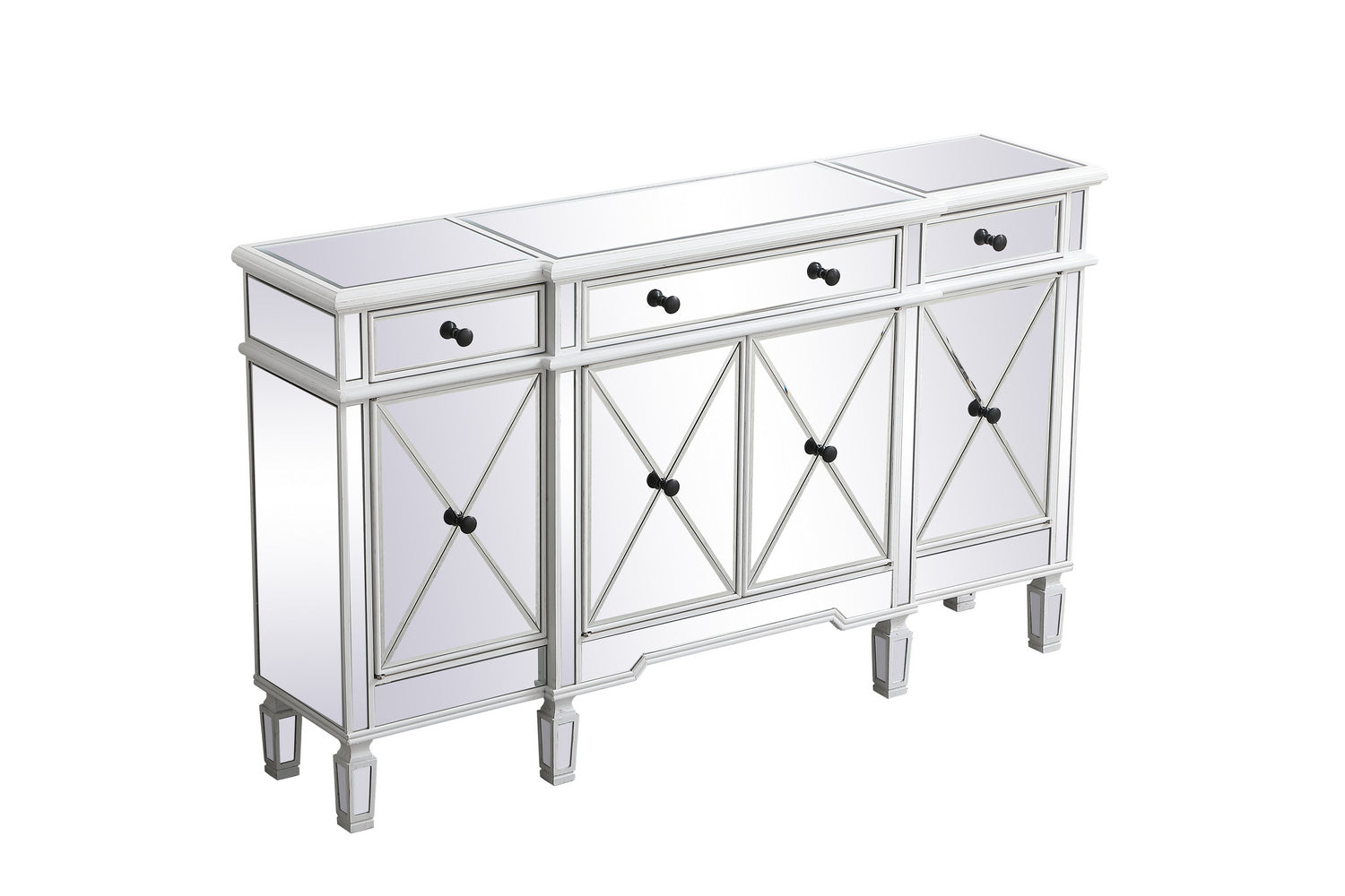 Elegant Lighting Credenza from the Contempo collection in Antique White finish
