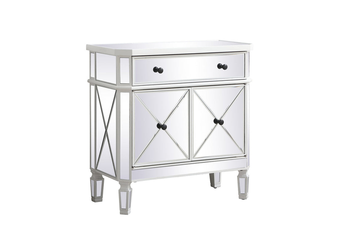 Elegant Lighting Cabinet from the Contempo collection in Antique White finish