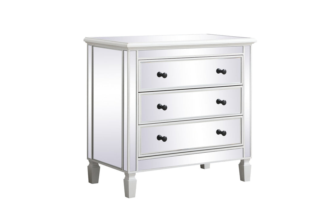 Elegant Lighting Chest from the Contempo collection in Antique White finish