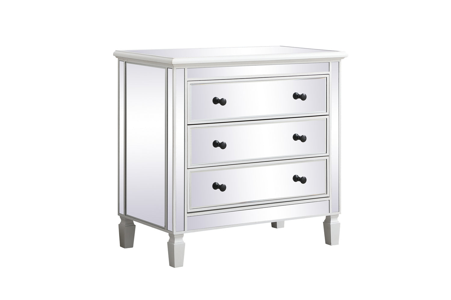 Elegant Lighting Chest from the Contempo collection in Antique White finish