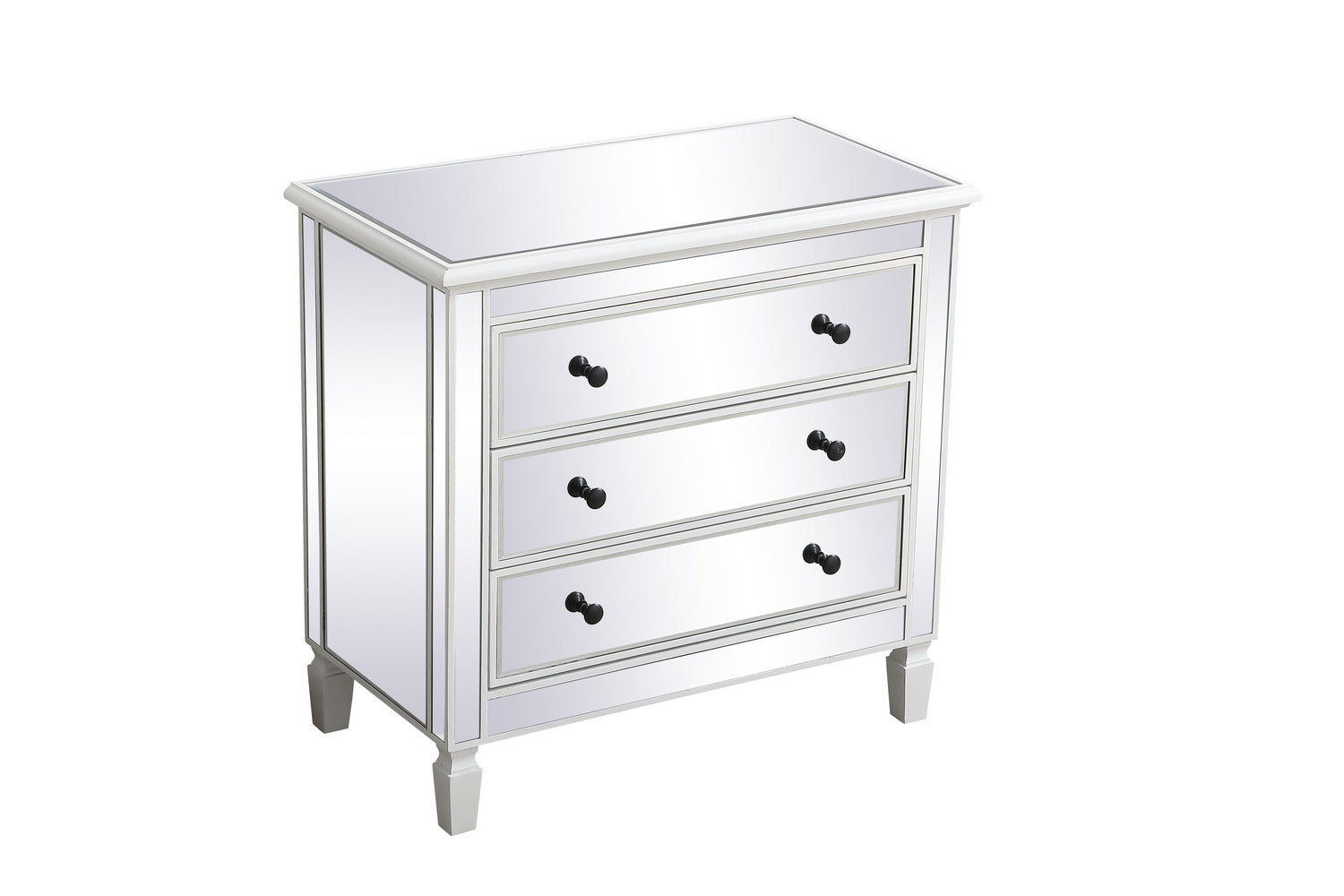 Elegant Lighting Chest from the Contempo collection in Antique White finish