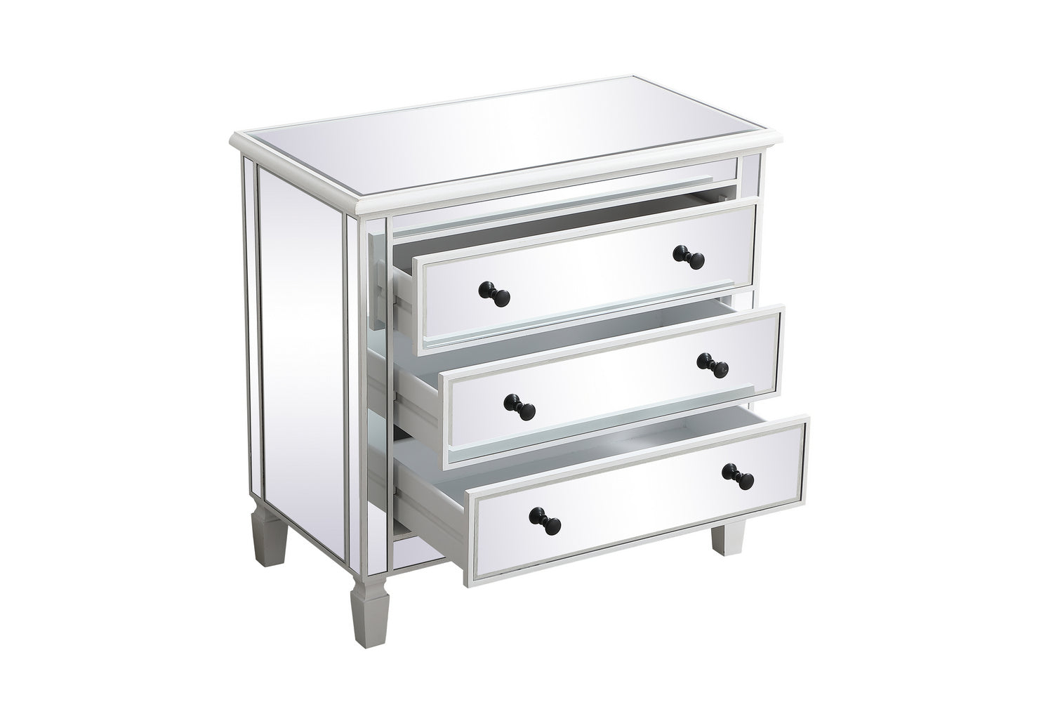 Elegant Lighting Chest from the Contempo collection in Antique White finish