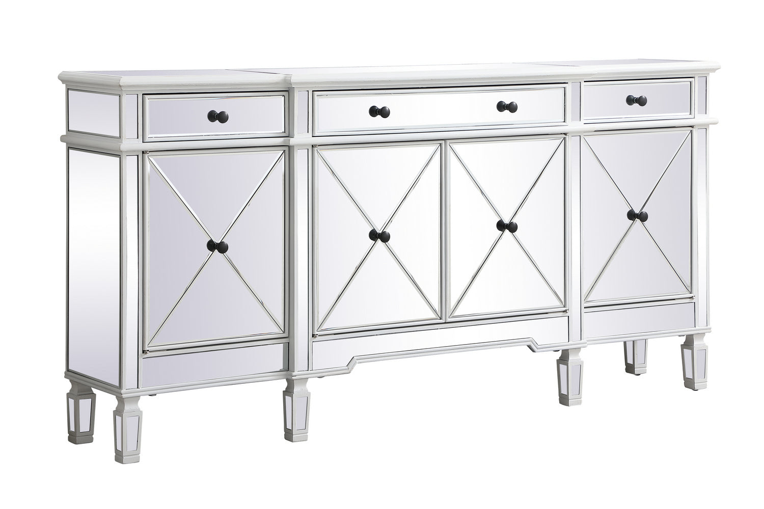 Elegant Lighting Credenza from the Contempo collection in Antique White finish