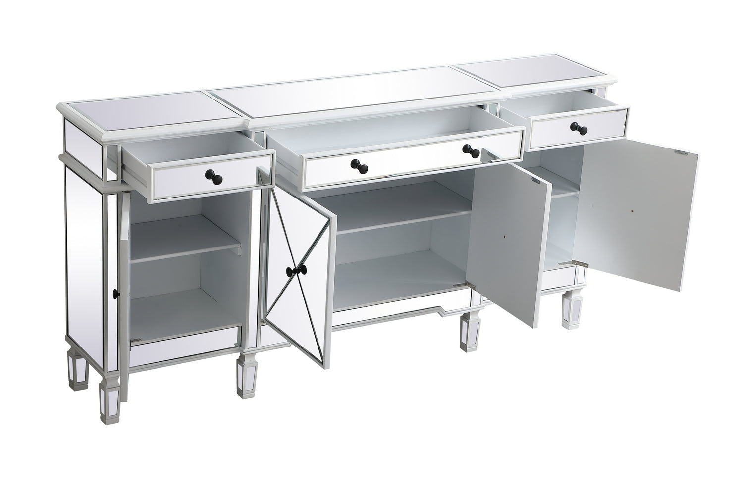 Elegant Lighting Credenza from the Contempo collection in Antique White finish