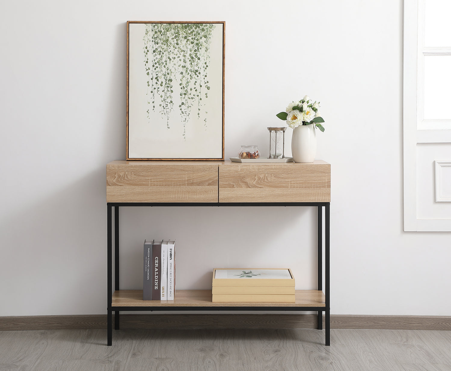 Elegant Lighting Console Table from the Emerson collection in Mango Wood finish