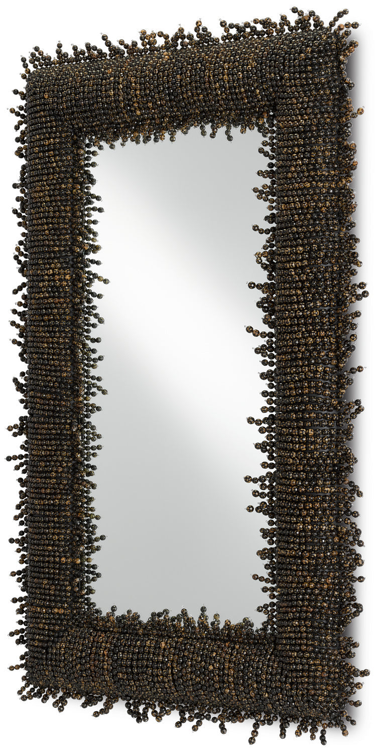 Currey and Company Mirror from the Pasay Collection collection in Black/Mirror finish