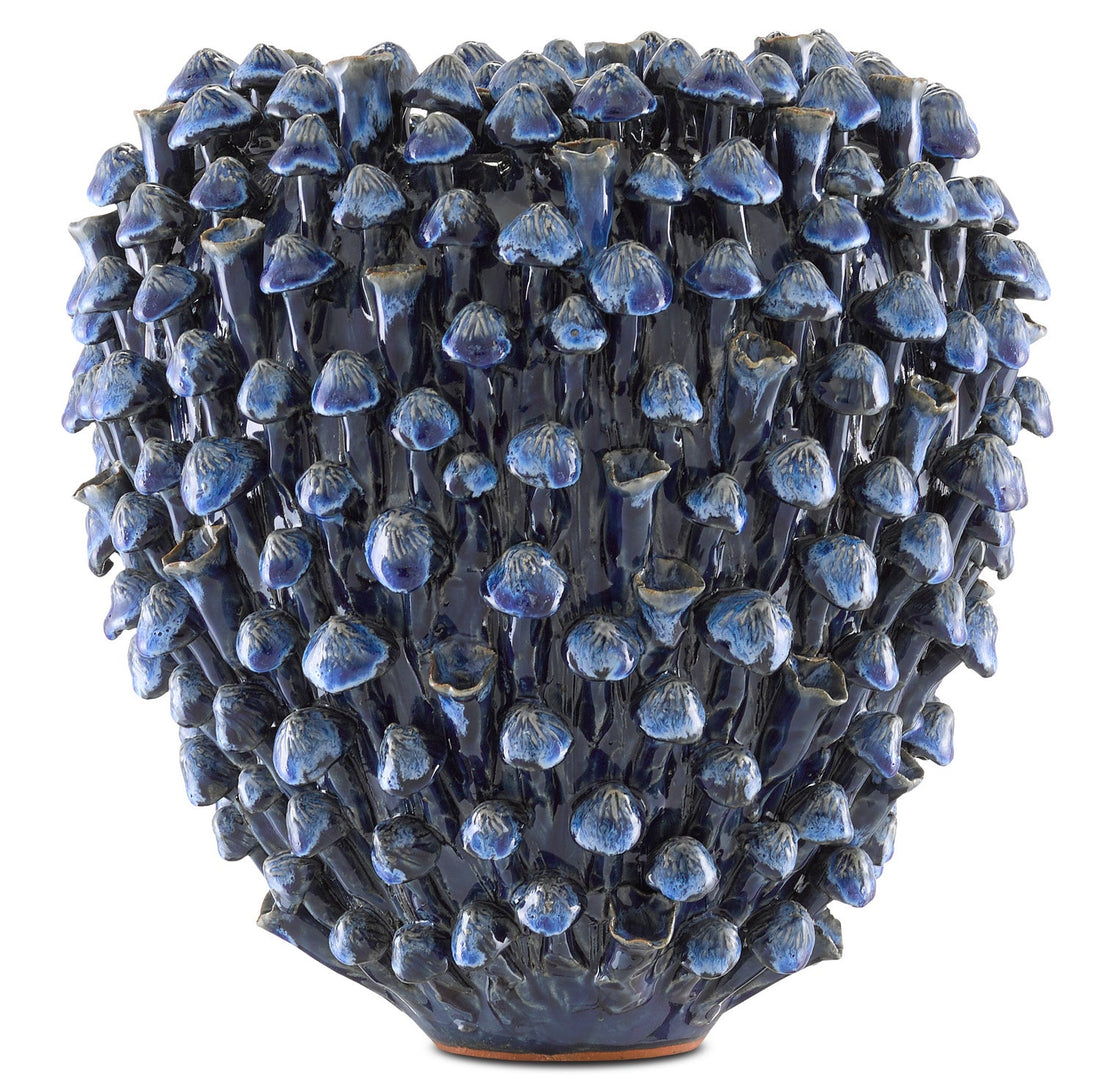 Currey and Company Vase from the Manitapi Collection collection in Blue finish